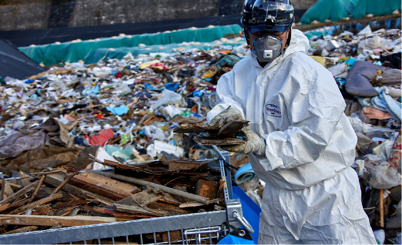 災害廃棄物の組成調査（2019年台風19号）